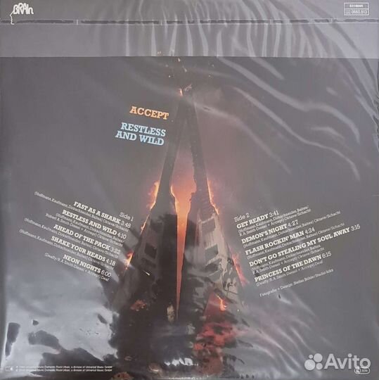 Accept lp Restless and Wild 1982 Germany