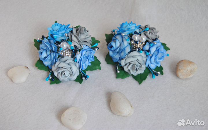 Заколки с цветами