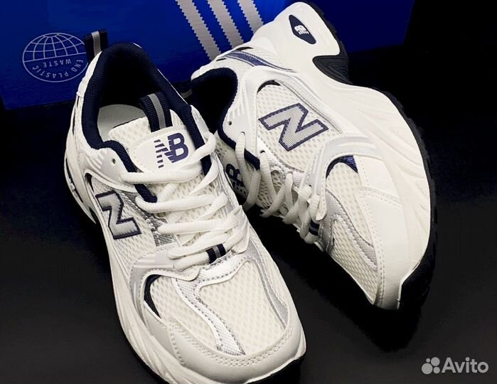 NB 530: Женские, белые, 36-41, комфорт