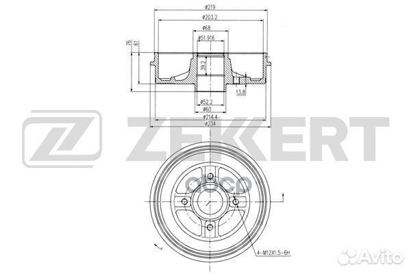 Барабан торм. зад. Nissan Micra (K12) 03- Note