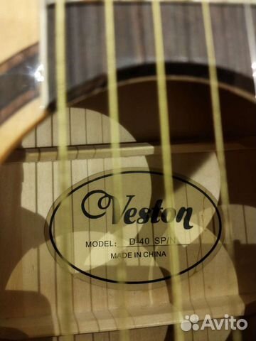 Акустическая гитара veston D-40sp/n объявление продам