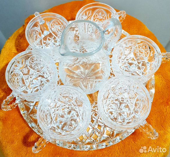 Набор хрустальной посуды новый