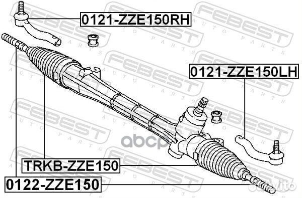 Пыльник рейки рулевой Mazda 3 03 trkbzze150