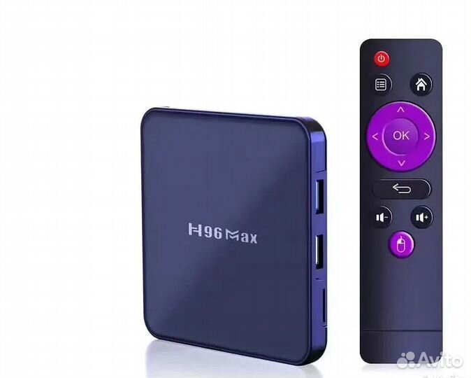 Тв-приставка H96max 4/64GB аэромышь голосовая