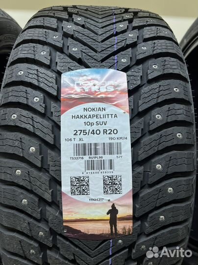 Nokian Tyres Hakkapeliitta 10p SUV 275/40 R20 106T