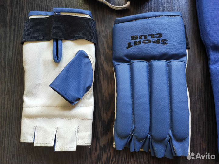 Защита голень-стопа Green Hill, перчатки, бинты