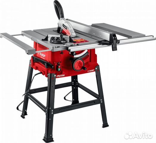 Станок распиловочный Зубр срц-254су 1900 Вт напольный со станиной и удлинителем