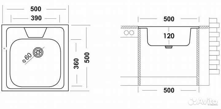 Смеситель для кухни Акватек Вега AQ1082MB матовый