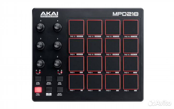 Akai PRO MPD218 - midi контроллер