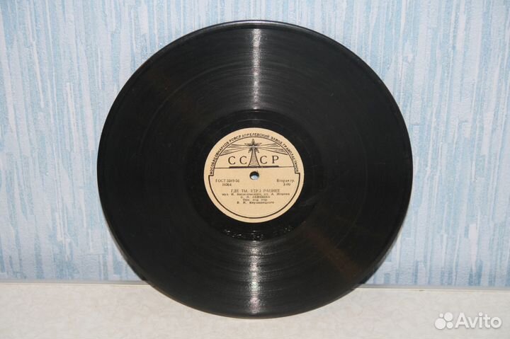 Пластинка С. Я. Лемишев