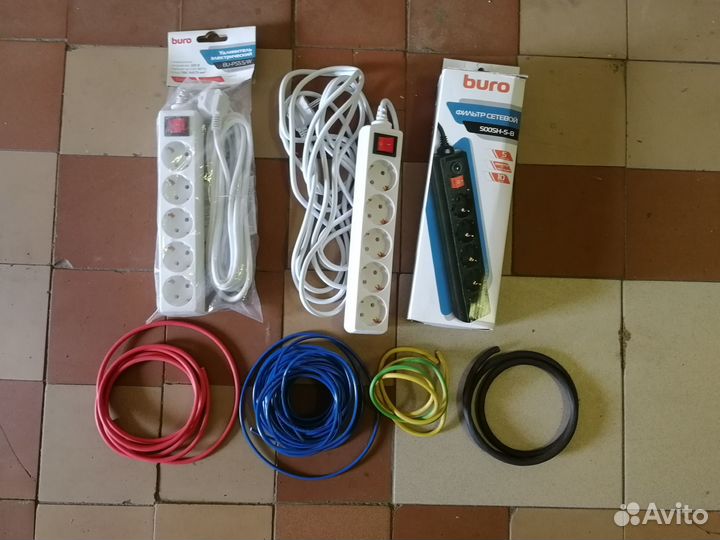 Сетевой фильтр, удлинитель, провода