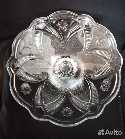 Ваза для фруктов на ножке, фруктовница СССР