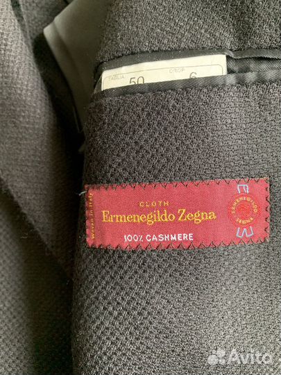 Пиджак ermenegildo zegna кашемир Италия винтаж