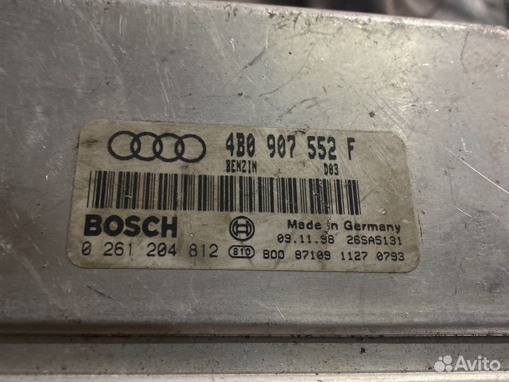 Эбу двигателем Audi A6 C5 2.4 ALF 4B0907552F