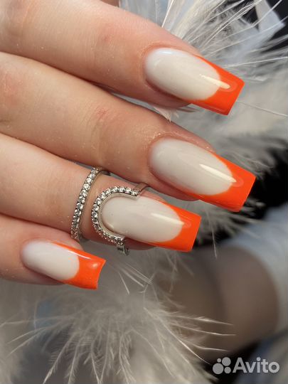 Маникюр наращивание ногтей