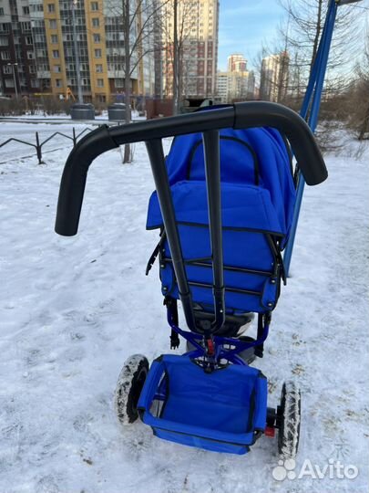 Детский велосипед с родительской ручкой