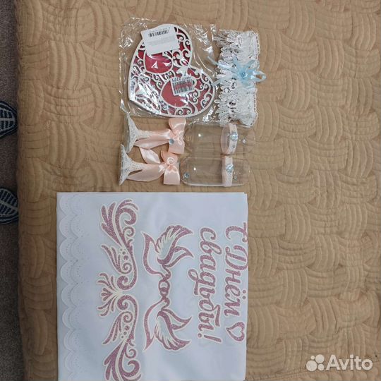 Свадебные бокалы новые