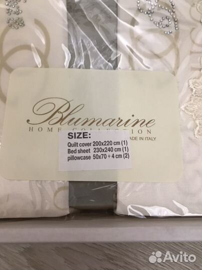 Постельное бельё Blumarine евро размер