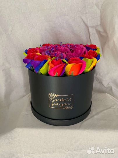 Букет из мыльных роз