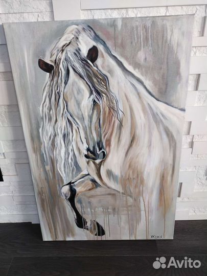 Дизайнерская картина Лошадь маслом