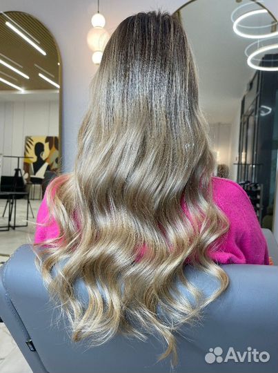 Наращивание натуральных волос, горячий способ