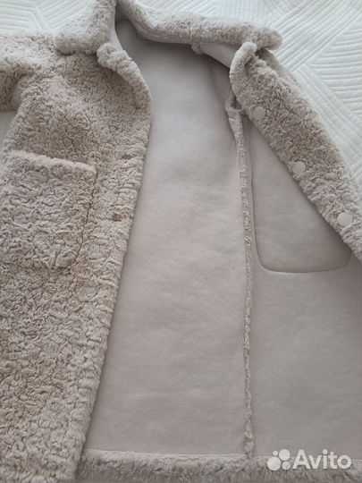 Шуба из эко меха под каракуль