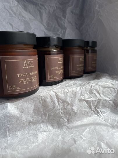 Свечи из кокосового воска