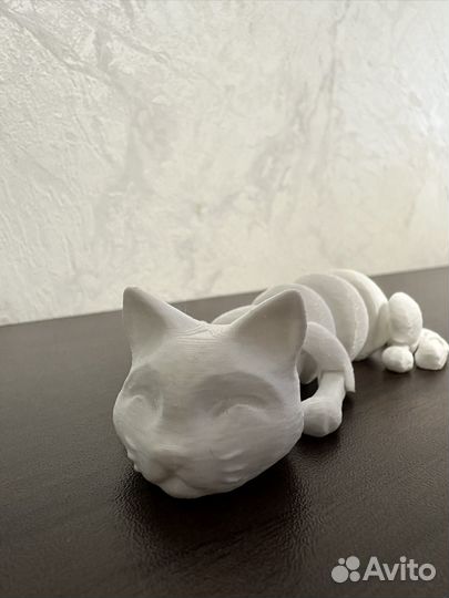 Белый котик flexi