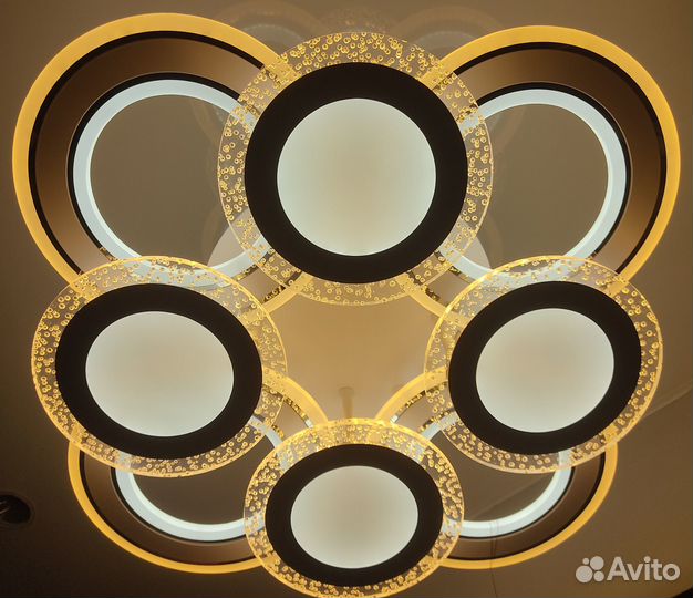 Светодиодная люстра 328W с пду 2 года гарантия