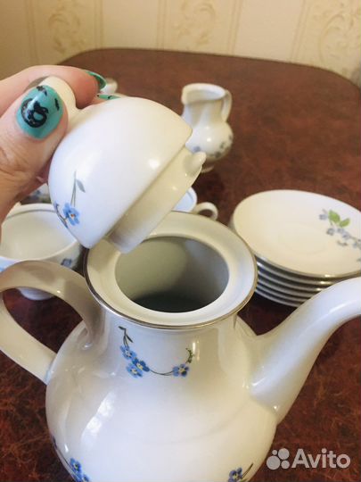 Кофейный сервиз jlmenau ГДР фарфор