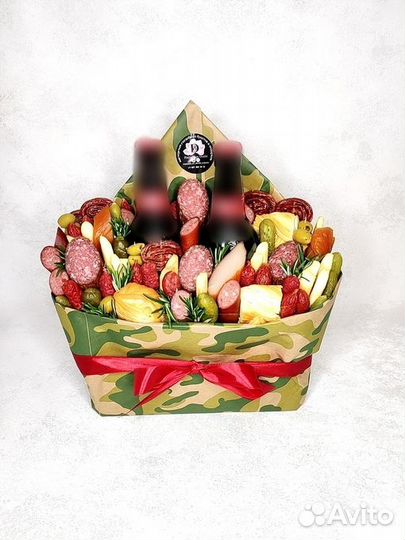 Мужской букет к пенному. Съедобный подарок мужу