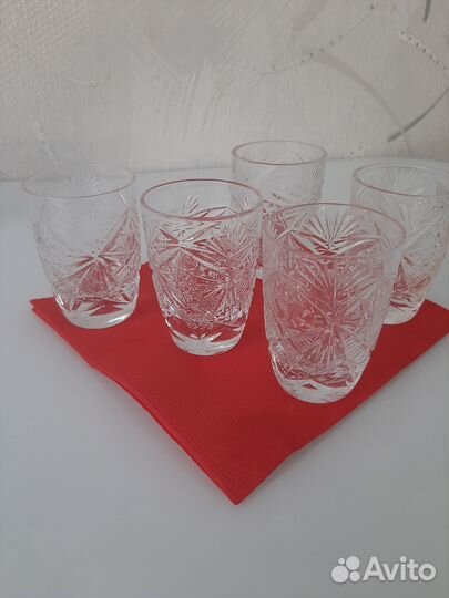 Стопка рюмки хрусталь