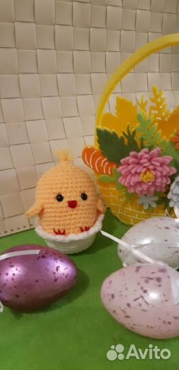 Цыплёнок вязаная игрушка