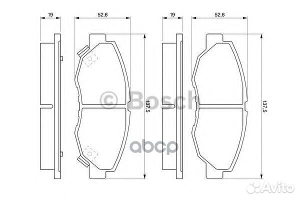 0 986 461 124 колодки дисковые п Honda Accord