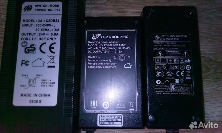 Блоки питания для кассовых аппаратов 24V 2.5A