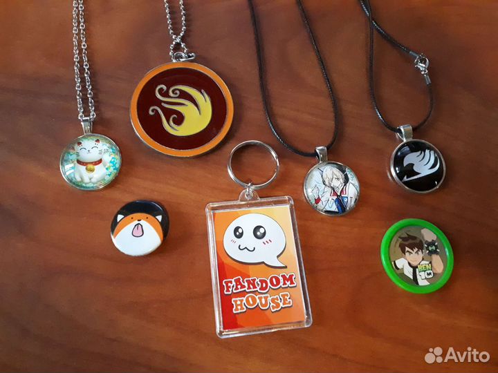 Аниме Кулон значок, диск, магнит