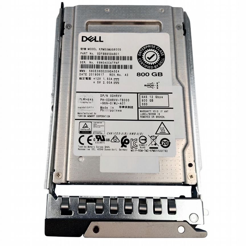 [DHRVV] Жесткий Диск Dell 800gb Sas 2,5" Ssd Dhrvv