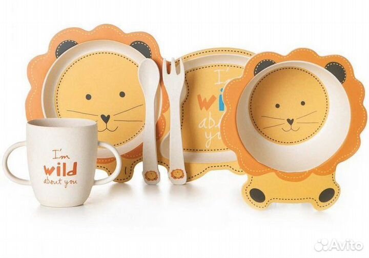 Набор детской бамбуковой посуды