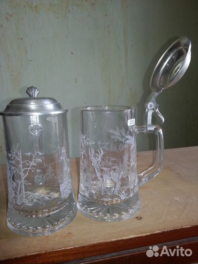 Пивные кружки с крышкой