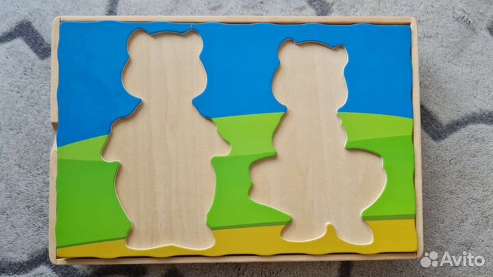 Развивающие деревянные игрушки пазл