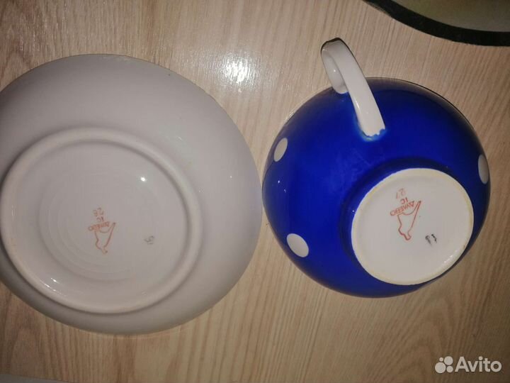 Чашка с блюдцем Дулево