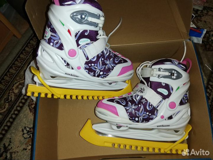 Коньки детские регулируемые разм. 30-35