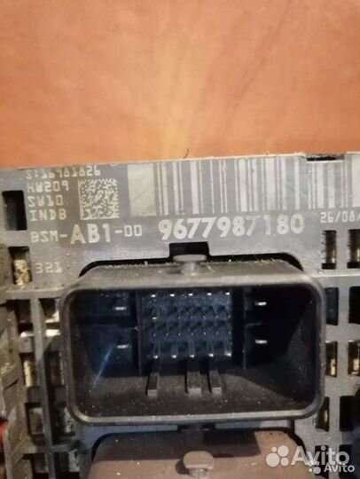 Блок BSM citroen C4 (модель:9677987180)