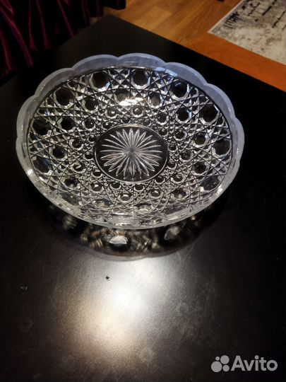 Блюдо хрустальное СССР