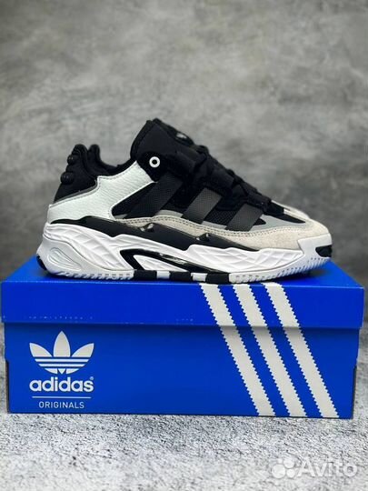 Кроссовки Adidas Niteball Black White (36-45)