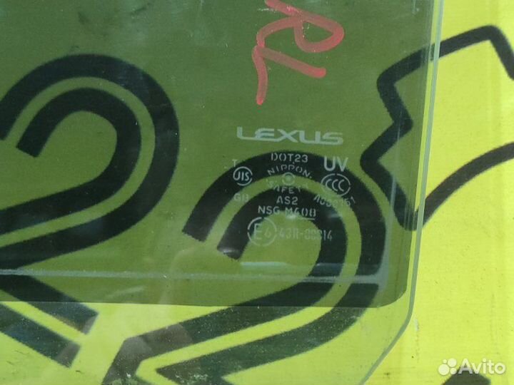 Стекло заднее левое Lexus Gs350 GRS191 2GR-FE 2005
