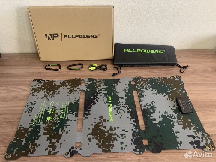 Cолнечная панель Allpowers 21W камуфляж