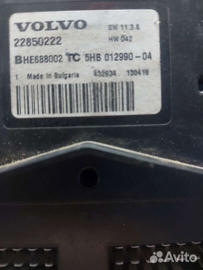 Блок управления климат контролем Volvo Fh4 Fm4 Fmx