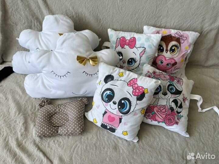 Бортики подушки в детскую кроватку