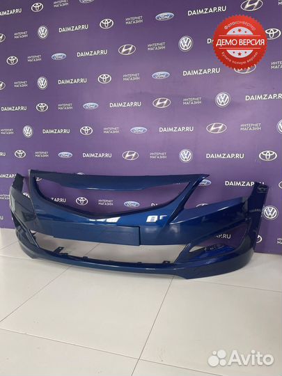 Бампер Передний Hyundai Solaris (2015) /синий